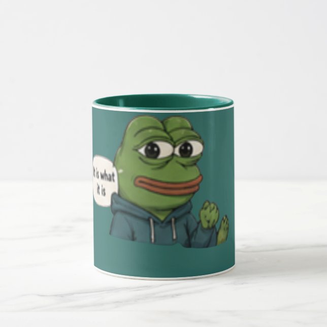 Caneca Citação engraçada “É o que é” (Centro)
