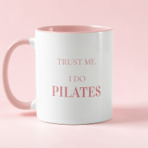 Citação engraçada tipografia moderna Pink Pilates
