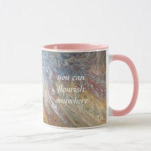 Caneca Citação Florescer em Qualquer Lugar Deserto