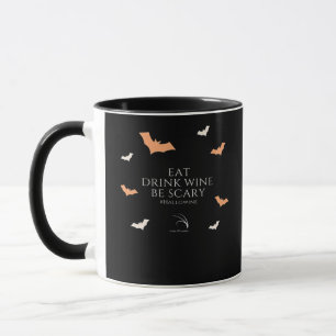 Caneca Citação Hallowine Dia das Bruxas Comer Beber