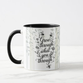 Caneca Citação Heritage Grow Through What You Go Through