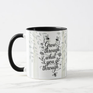 Caneca Citação Heritage Grow Through What You Go Through