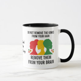 Caneca Citação Inspirativa de CABELO PRETO