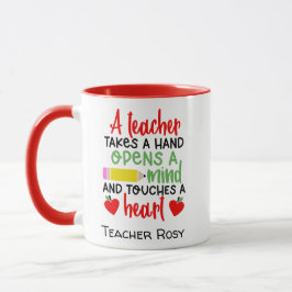Caneca Citação Inspirativa de Mugs de Apreciação de Profe