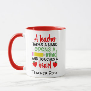Caneca Citação Inspirativa de Mugs de Apreciação de Profe