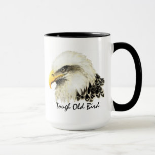 Caneca Citação Militar de Bird Bald Eagle EUA