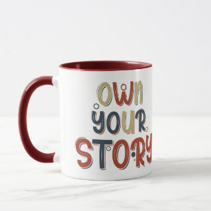 Caneca Citação Motivacional Assuma Sua História Inspirado