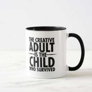 Caneca Citação Motivacional de Tipografia Criativa
