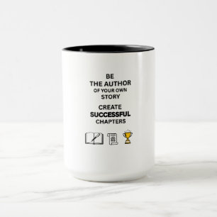 Caneca Citação Motivacional SEJA O AUTOR 15oz combo