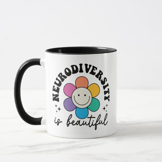 Caneca Citação Positiva de Aceitação da Neurodiversidade (Esquerda)