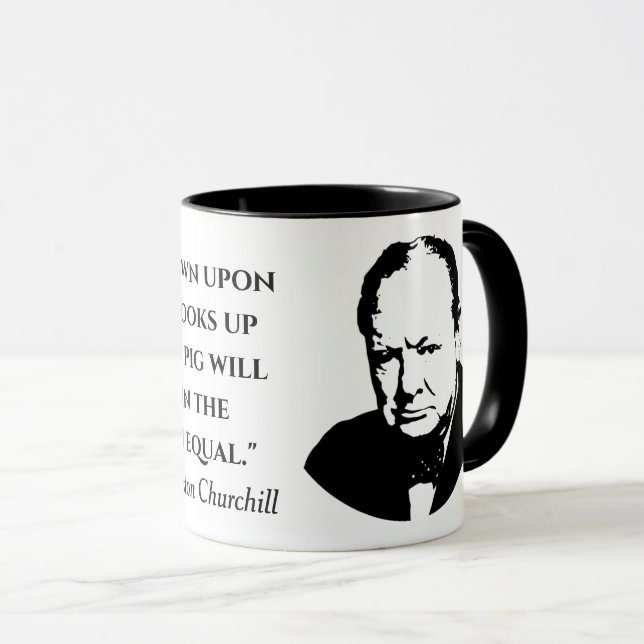 Caneca Citação Winston Churchill (Frente Esquerda)
