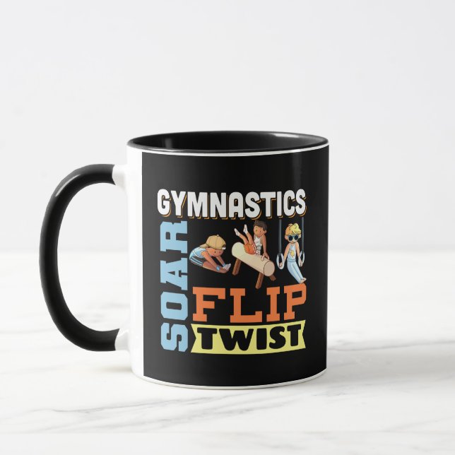 Caneca Citações da ginástica dos rapazes - Torção do Sacu (Esquerda)