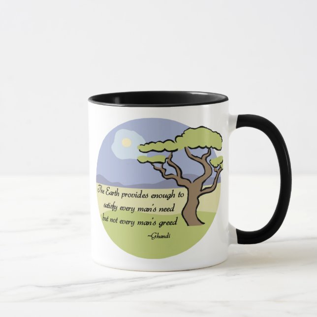 Caneca Citações da terra de Gandhi (Direita)
