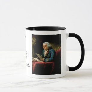 Caneca Citações de Ben Franklin "a constituição dos E