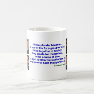 Caneca - citações de Frederic Bastiat sobre a