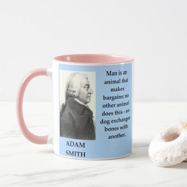 Caneca citações do smith de adam (Com Donut)