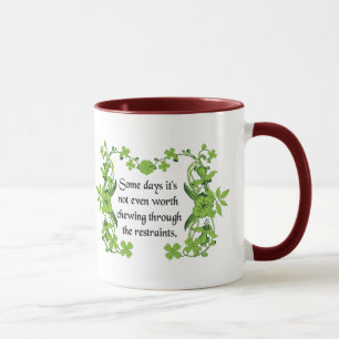 Caneca Citações engraçadas - certos dias é nem sequer