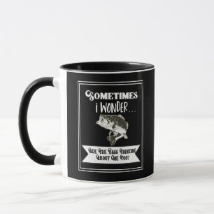 Caneca Citações Largemouth engraçadas da pesca da perda