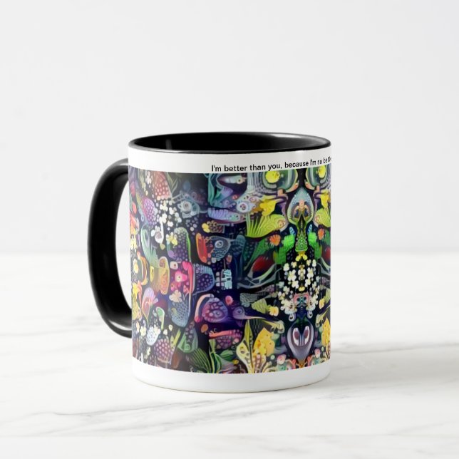 Caneca Citações mestras do pássaro (Frente Esquerda)