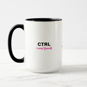 Caneca Citações Motivacionais Ctrl Alt Del