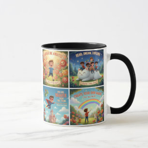 Caneca Citações Motivacionais para Quartos de Crianças e