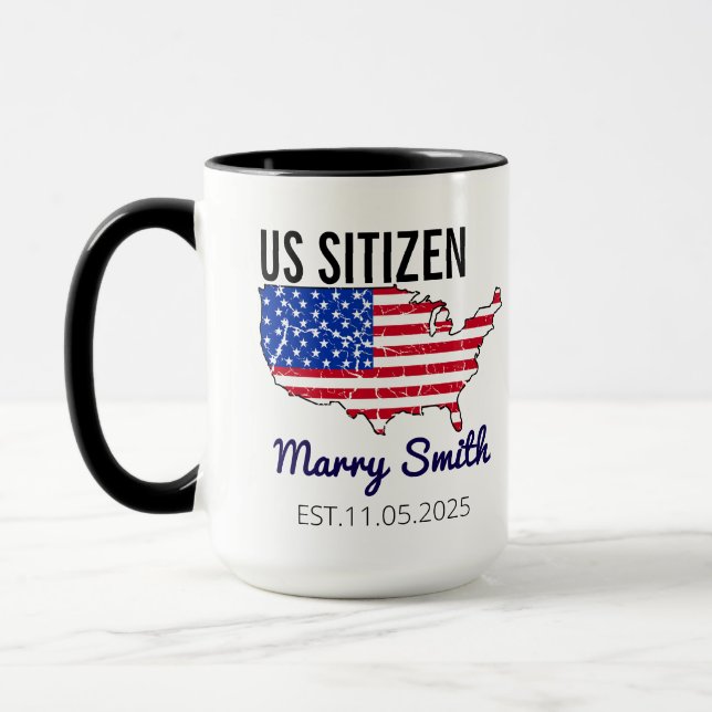 Caneca Citizenship Day American  – Proud to Be an America (Esquerda)