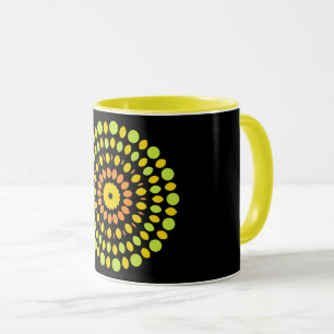 Caneca Citrinos, verdes, amarelos, laranja,