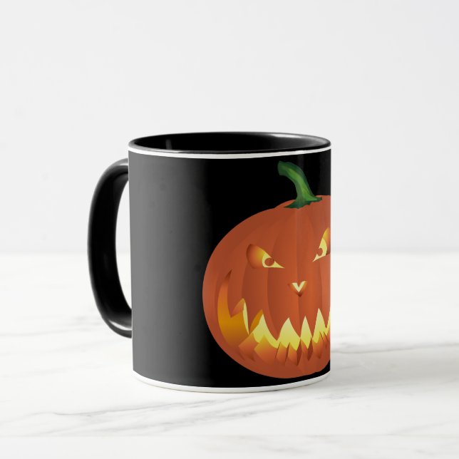 Caneca Citrouille pour Halloween ... (Frente Esquerda)