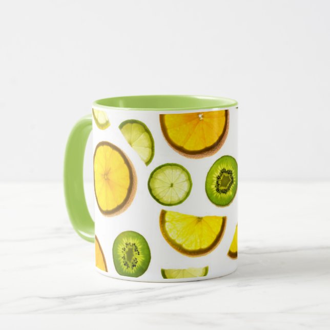 Caneca Citrus Fruta Mug (Frente Esquerda)