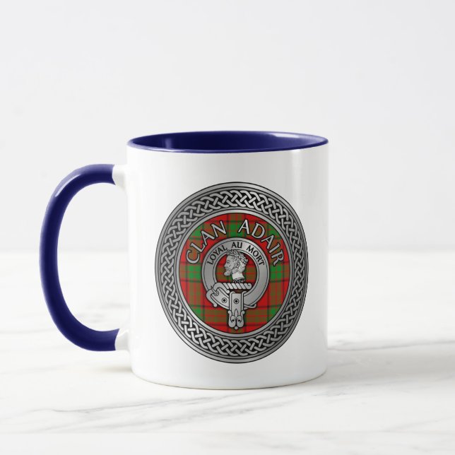 Caneca Clan Adair Crest & Tartan Knot (Esquerda)
