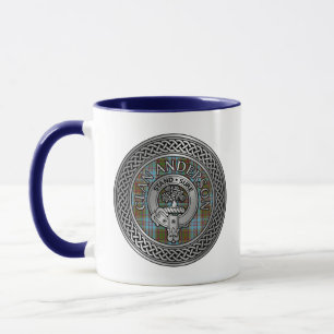 Caneca Clan Anderson Crest & Tartan Knot