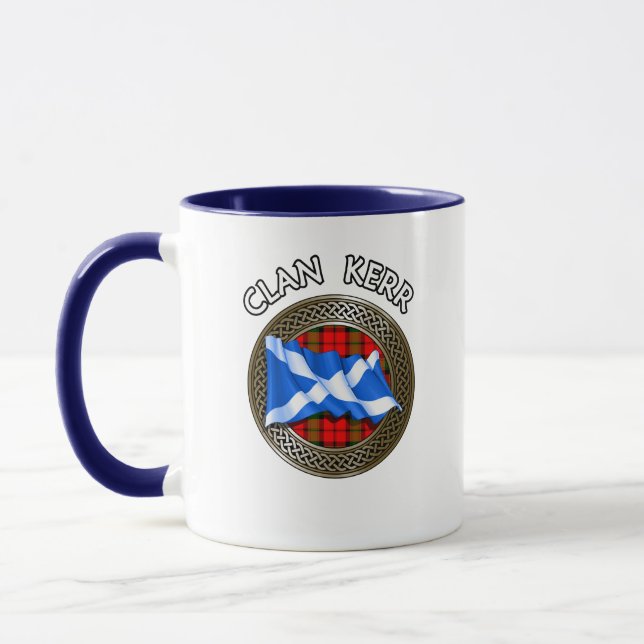 Caneca Clan Baird Tartan Knot & Flag (Esquerda)