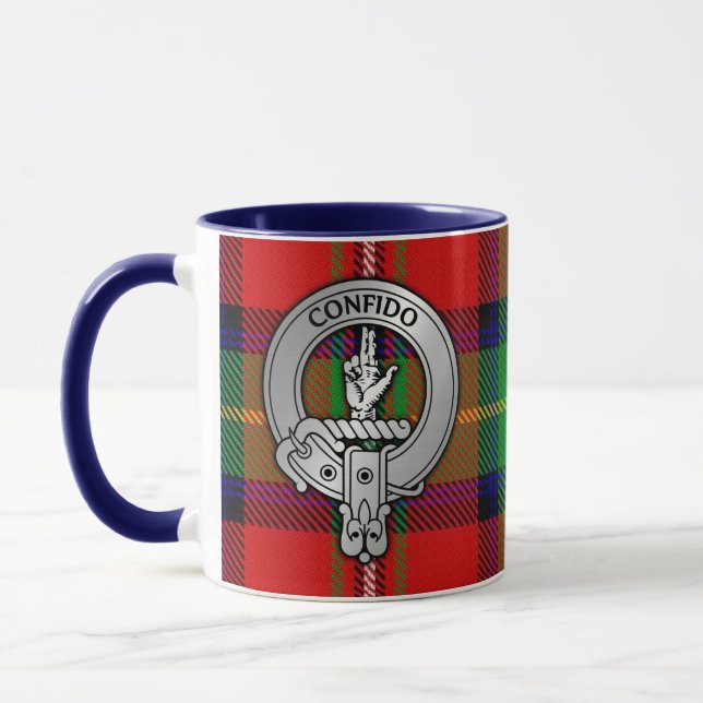 Caneca Clan Boyd Crest e Tartan (Esquerda)