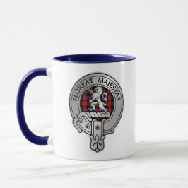 Caneca Clan Brown Crest e Tartan Mug