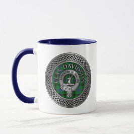 Caneca Clan Davidson Crest & Tartan Knot