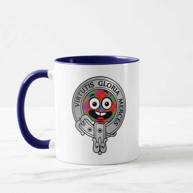 Caneca Clan Donnachaidh | Robertson Crest e Tartan Mug (Esquerda)