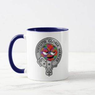 Caneca Clan Donnachaidh Robertson Crest e Tartan Mug