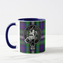Caneca Clan Farquharson Crest & Dress Tartan