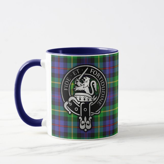 Caneca Clan Farquharson Crest & Tartan Mug (Esquerda)