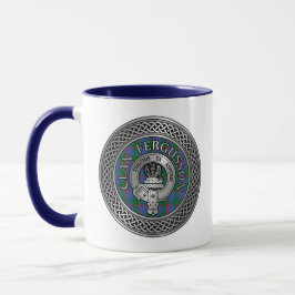 Caneca Clan Fergusson Crest & Tartan Knot