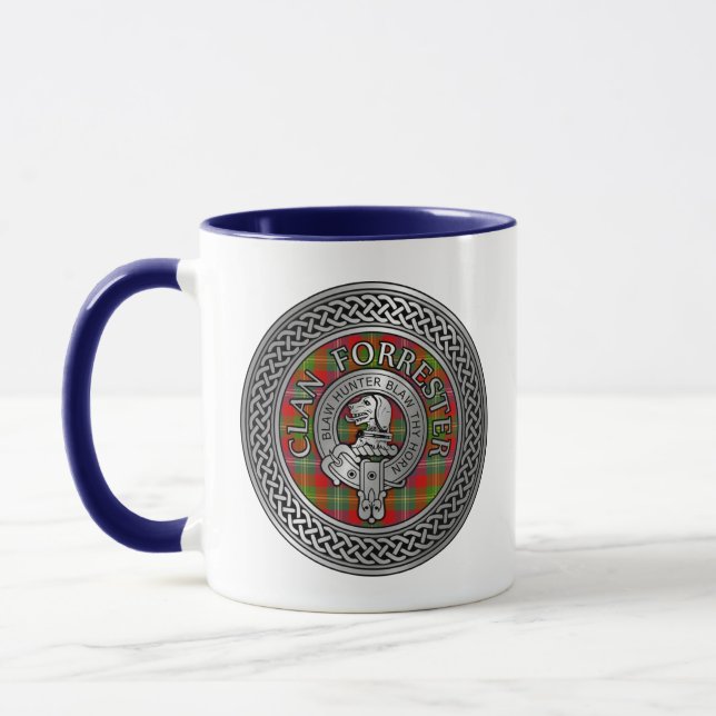 Caneca Clan Forrester | Foster Crest & Tartan Knot (Esquerda)