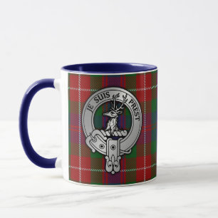 Caneca Clan Fraser de Lovat Crest & Tartan