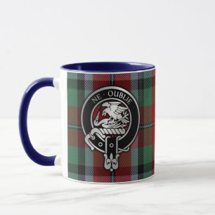 Caneca Clan Graham Crest e Red Tartan Mug