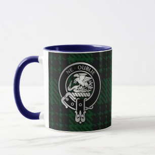 Caneca Clan Graham Crest e Tartan Mug