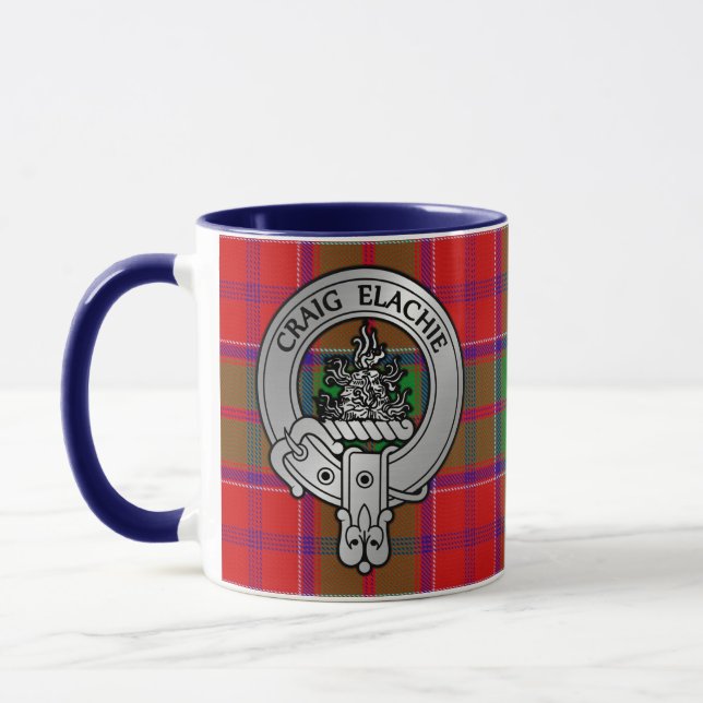 Caneca Clan Grant Crest & Tartan (Esquerda)