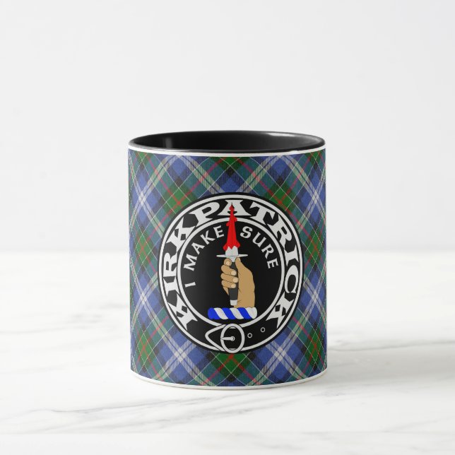 Caneca Clan Kirkpatrick Society tartan mug (Centro)
