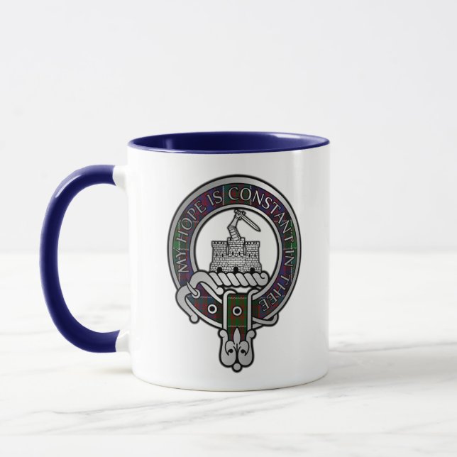 Caneca Clan MacDonald do Clanranald Crest & Tartan (Esquerda)