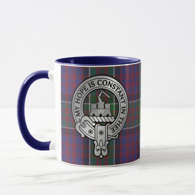 Caneca Clan MacDonald do Clanranald Crest & Tartan (Esquerda)