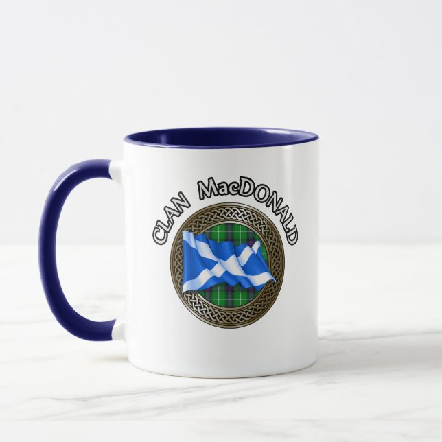 Caneca Clan MacDonald Tartan & Flag (Esquerda)