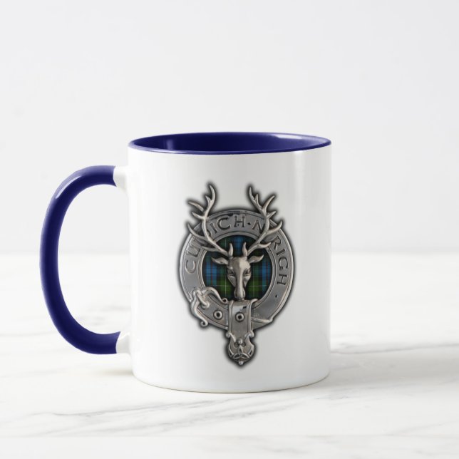 Caneca Clan MacKenzie Crest & Tartan (Esquerda)